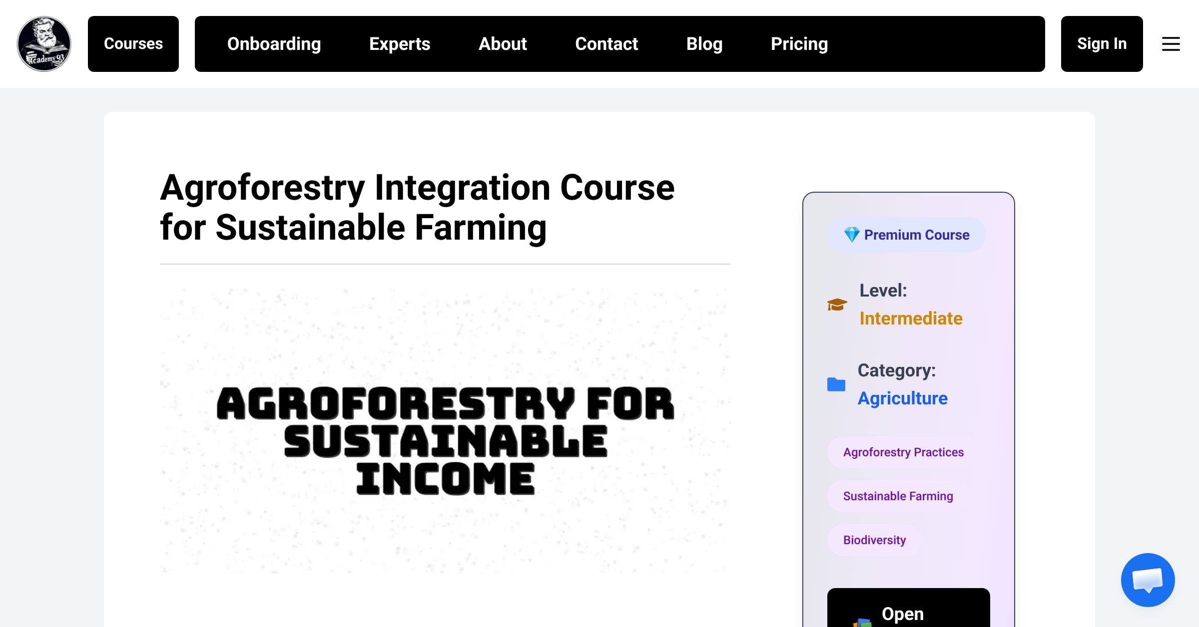 Course Overview | Agroforestry Integration Course for Sustainable ...