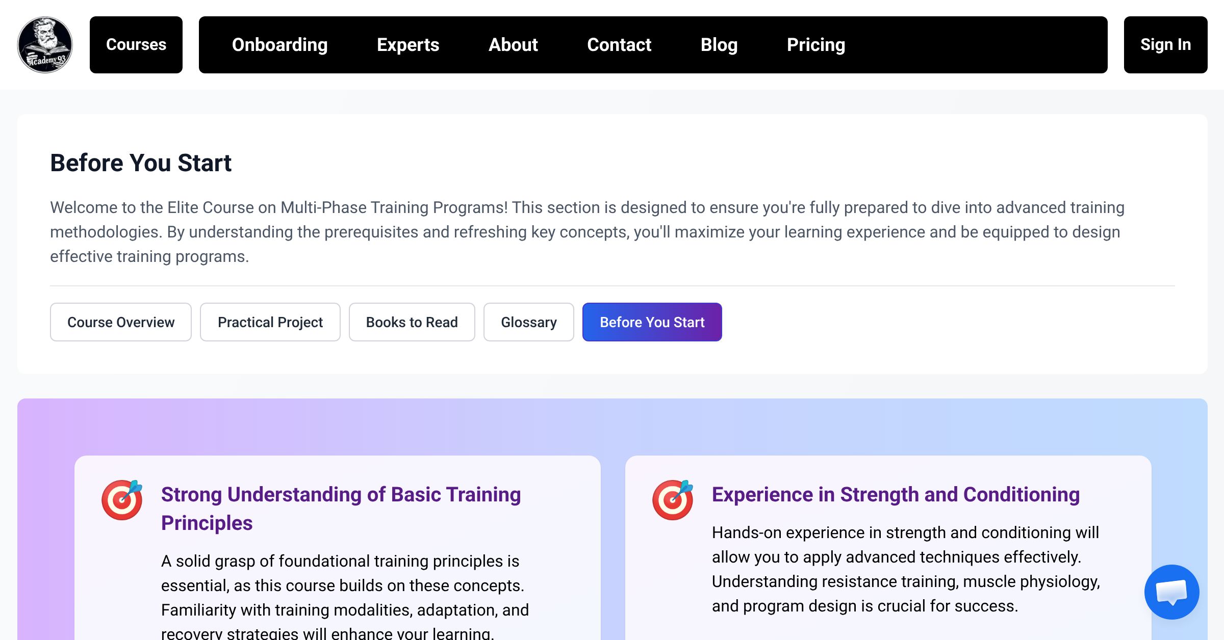 Before You Start | Elite Course on Multi-Phase Training Programs ...