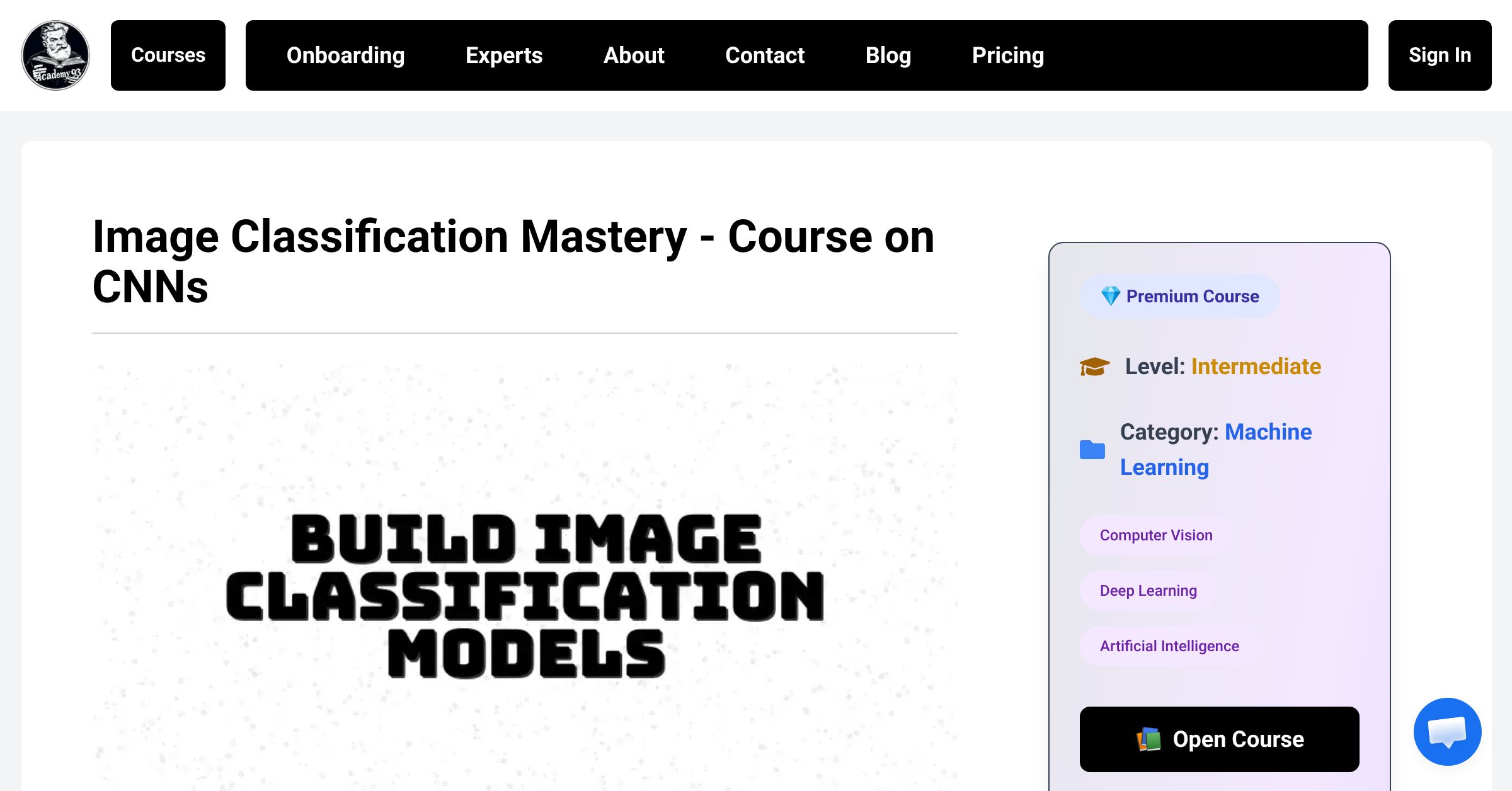 Course Overview | Image Classification Mastery - Course on CNNs | Academy93