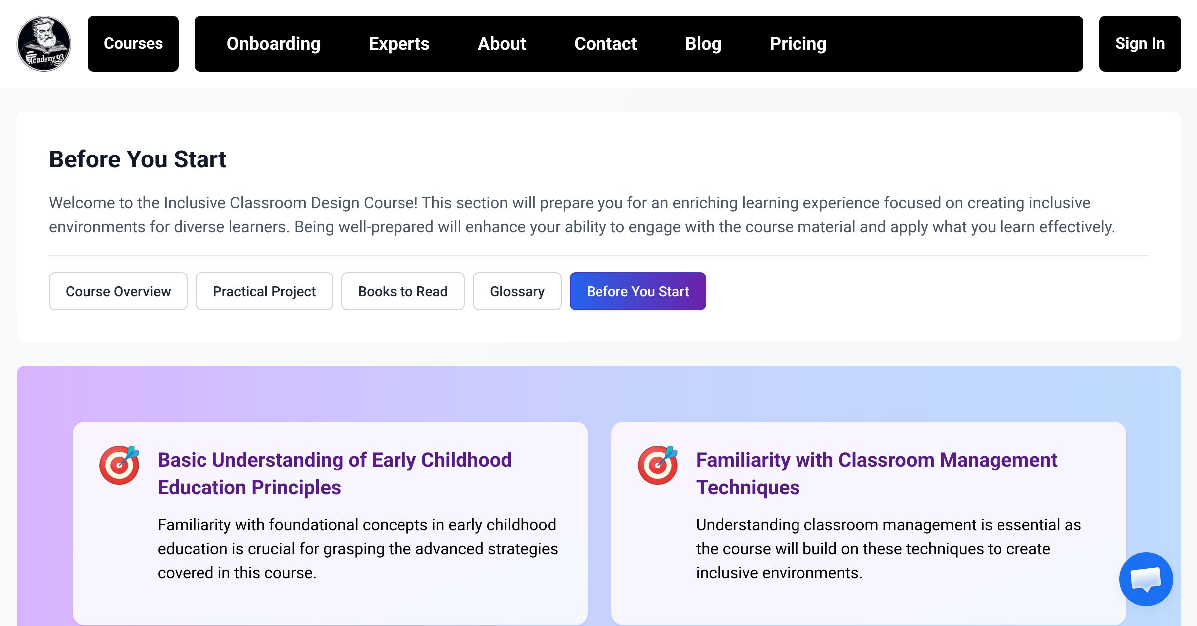 Before You Start | Inclusive Classroom Design Course | Academy93