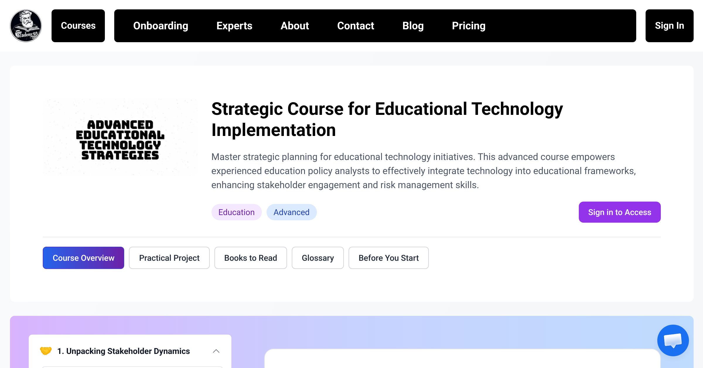Course Overview | Strategic Course for Educational Technology ...