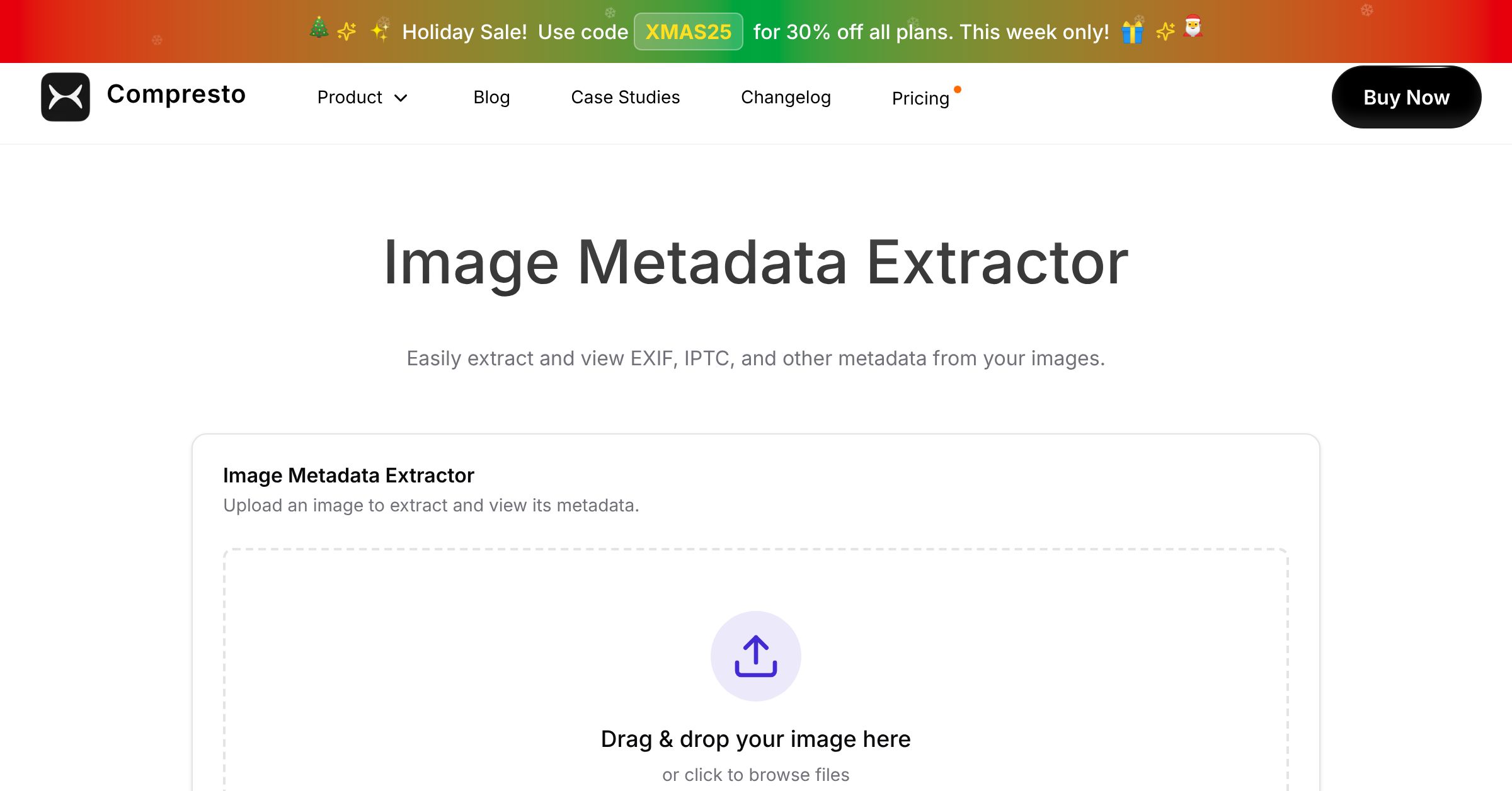 Image Metadata Extractor CompressX