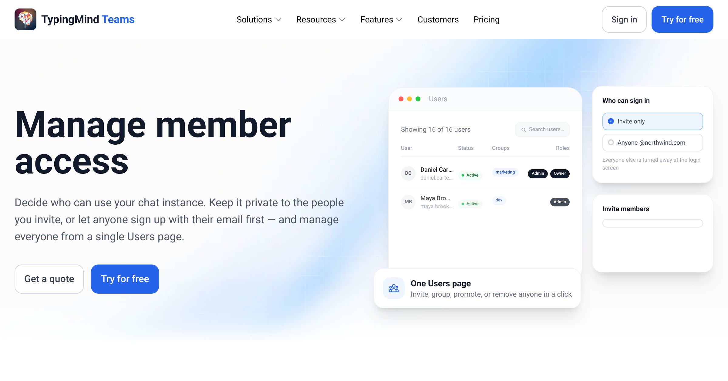TypingMind Teams - Invite Members