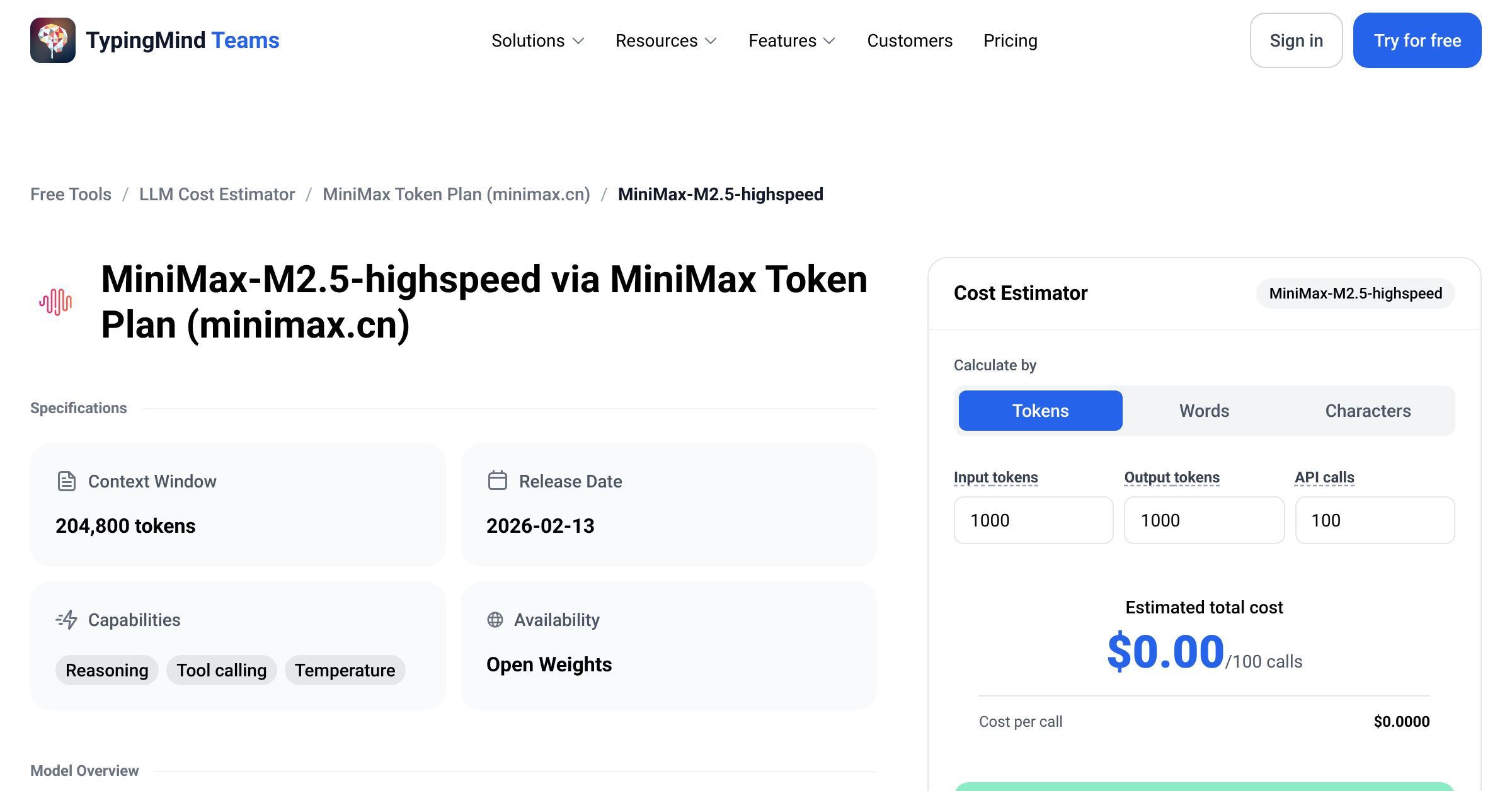MiniMax Coding Plan (minimaxi.com) MiniMax-M2.5-highspeed API Pricing ...