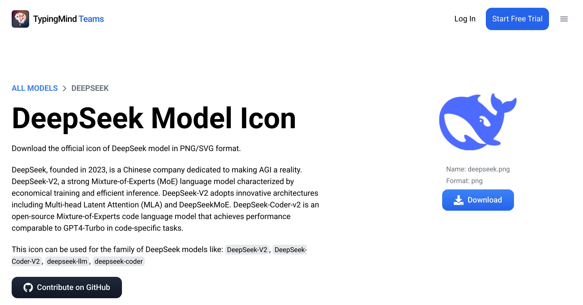 DeepSeek Model Icons