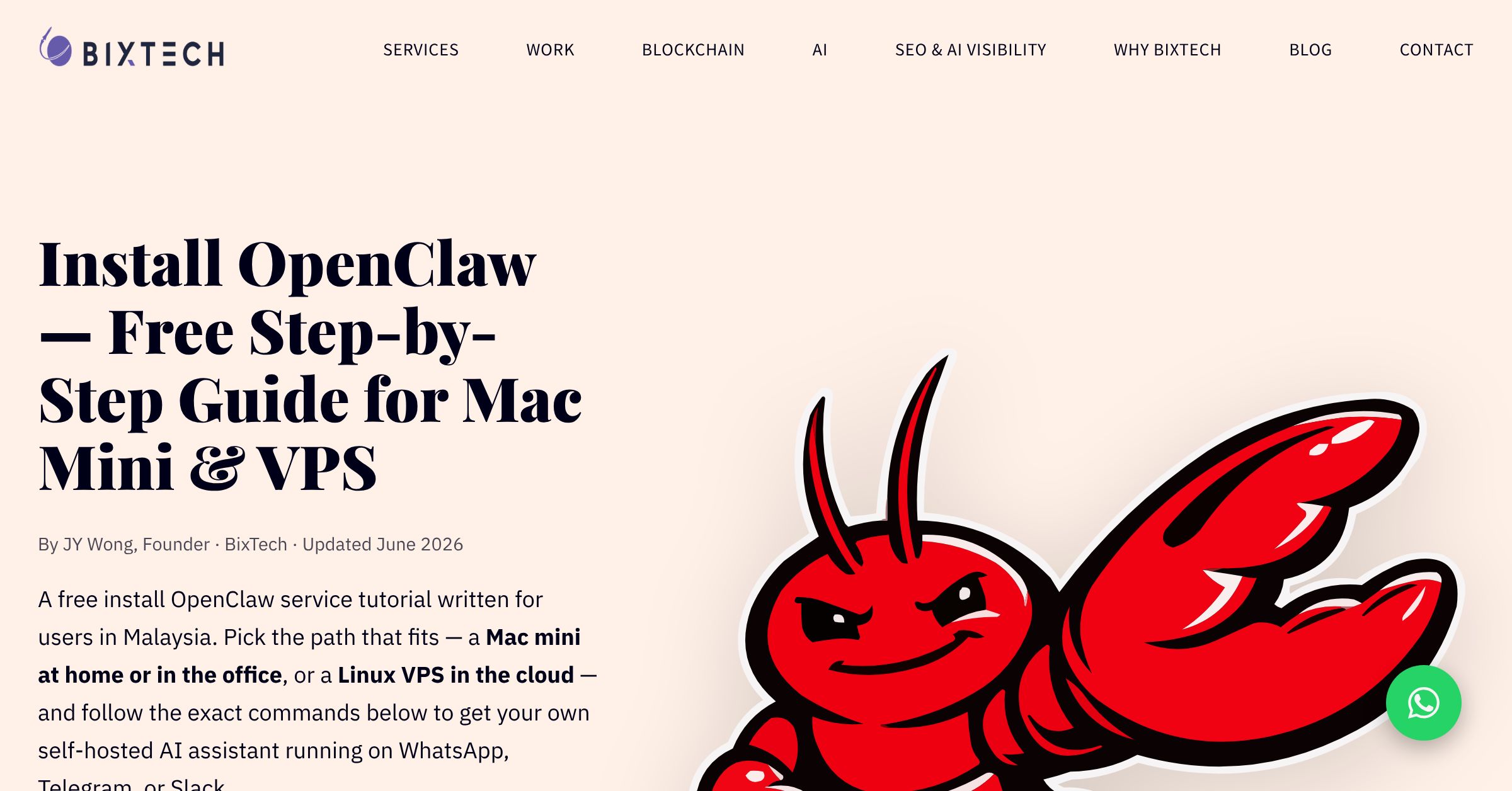 Install OpenClaw — Free Step-by-Step Guide for Mac Mini & VPS (Malaysia ...