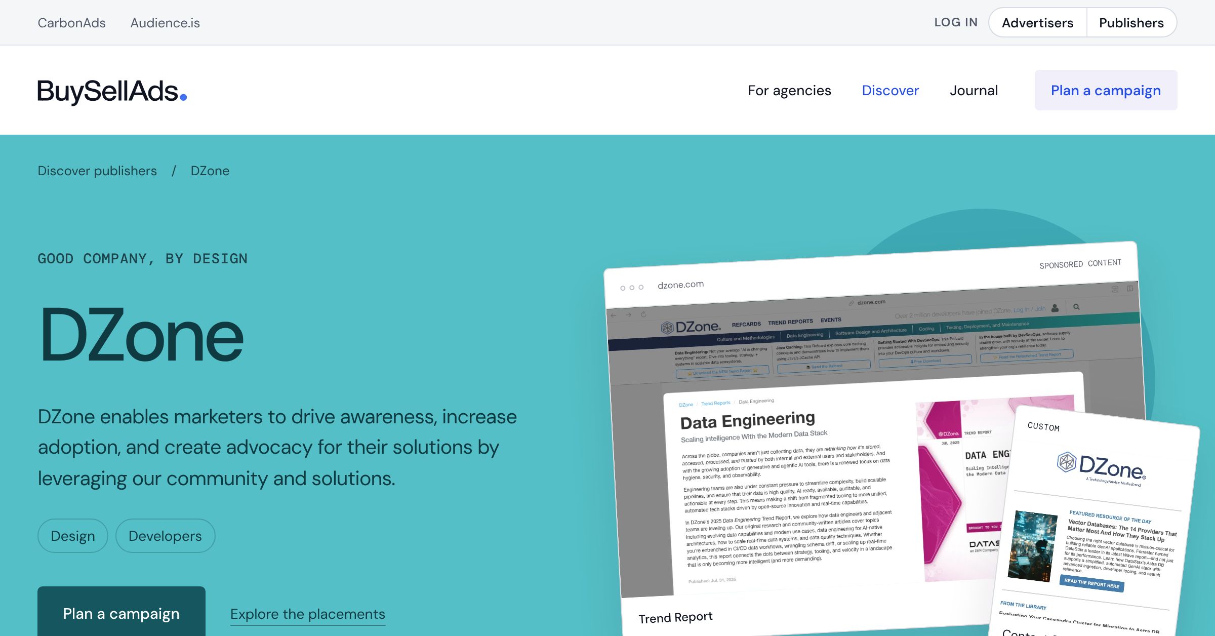 DZone Advertising Solutions | BuySellAds