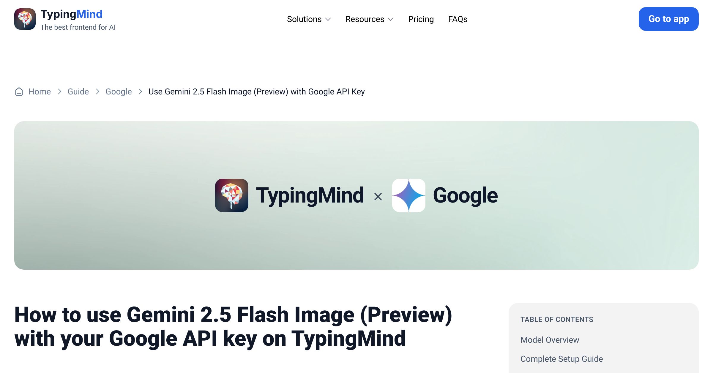 Connect and use Gemini 2.5 Flash Image (Preview) from Google with API ...