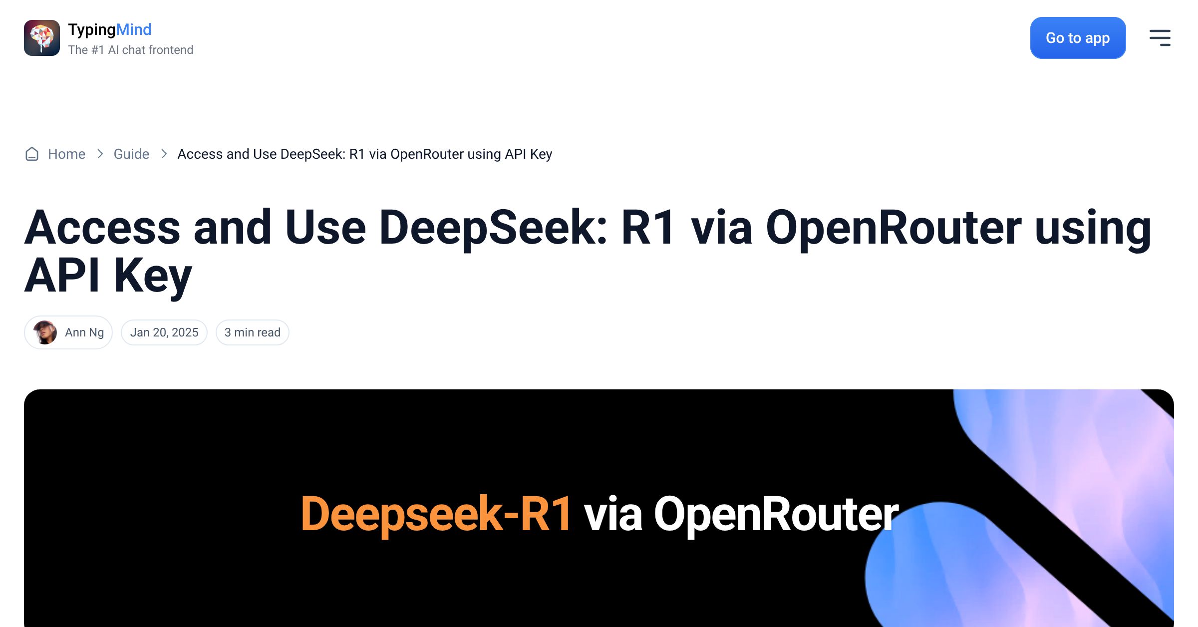 Cover image for Access DeepSeek: R1 via OpenRouter