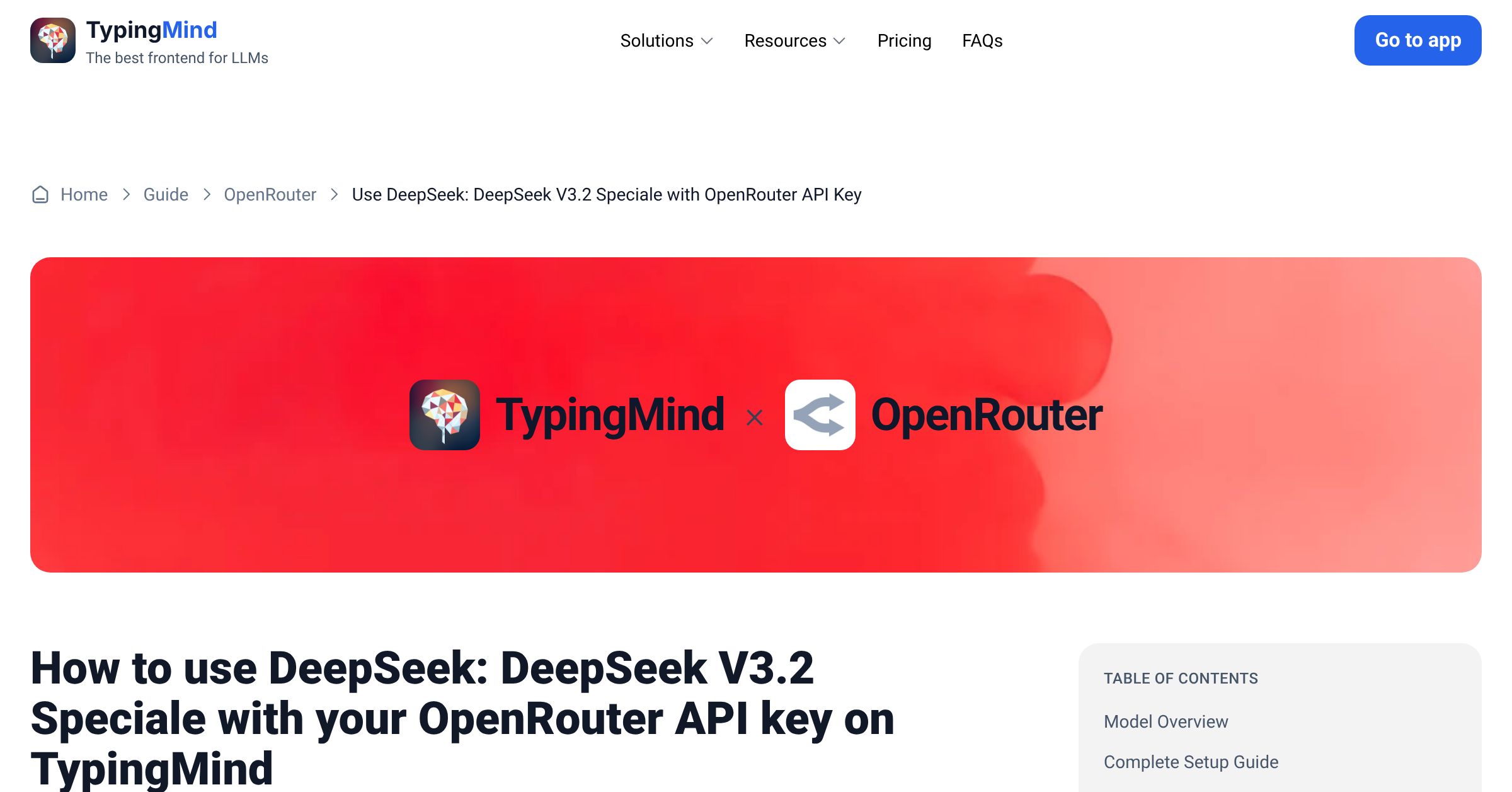 Access and Use DeepSeek: DeepSeek V3.2 Speciale via OpenRouter using ...