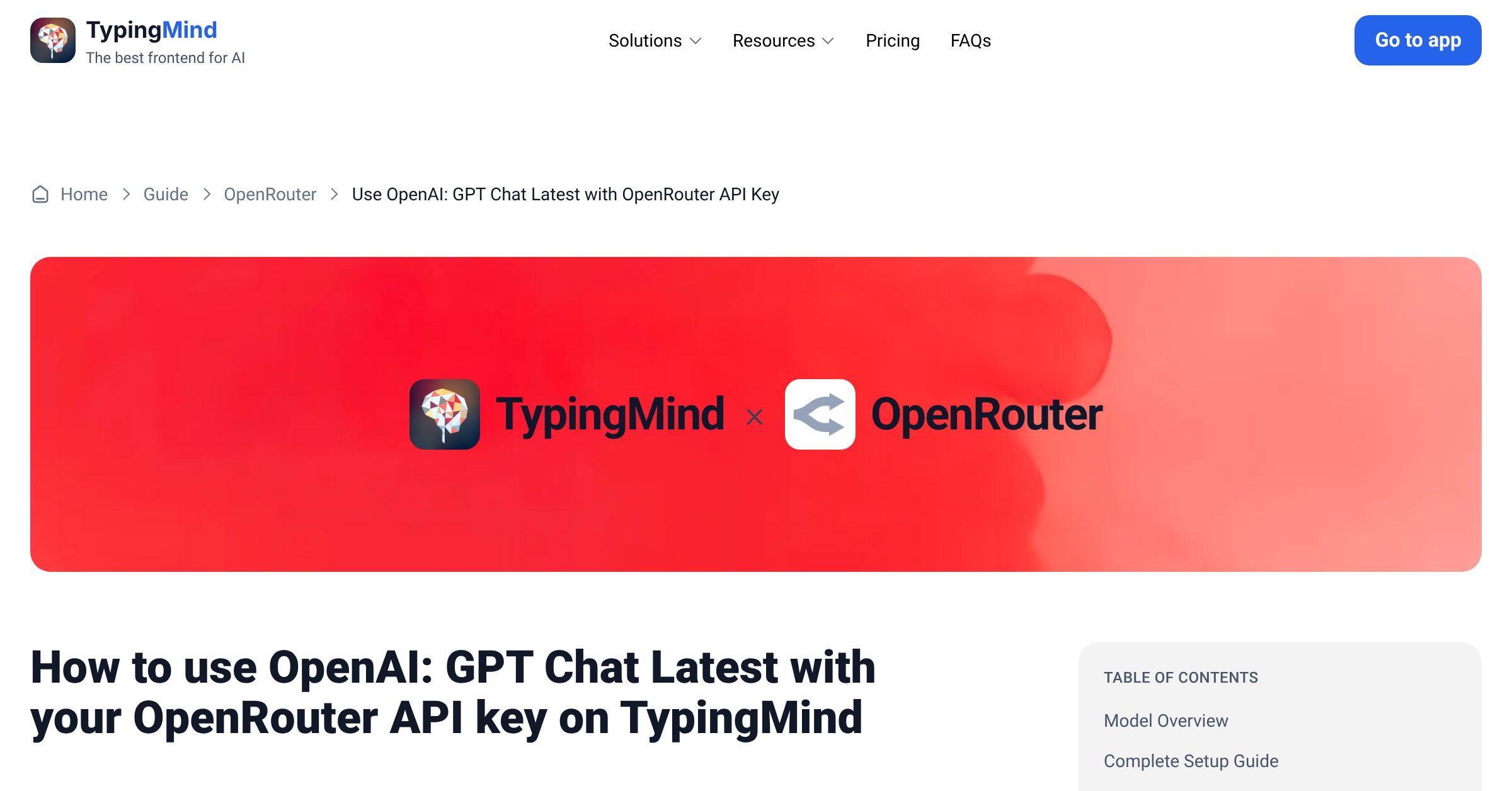 Access and Use OpenAI: GPT Chat Latest via OpenRouter using API Key ...