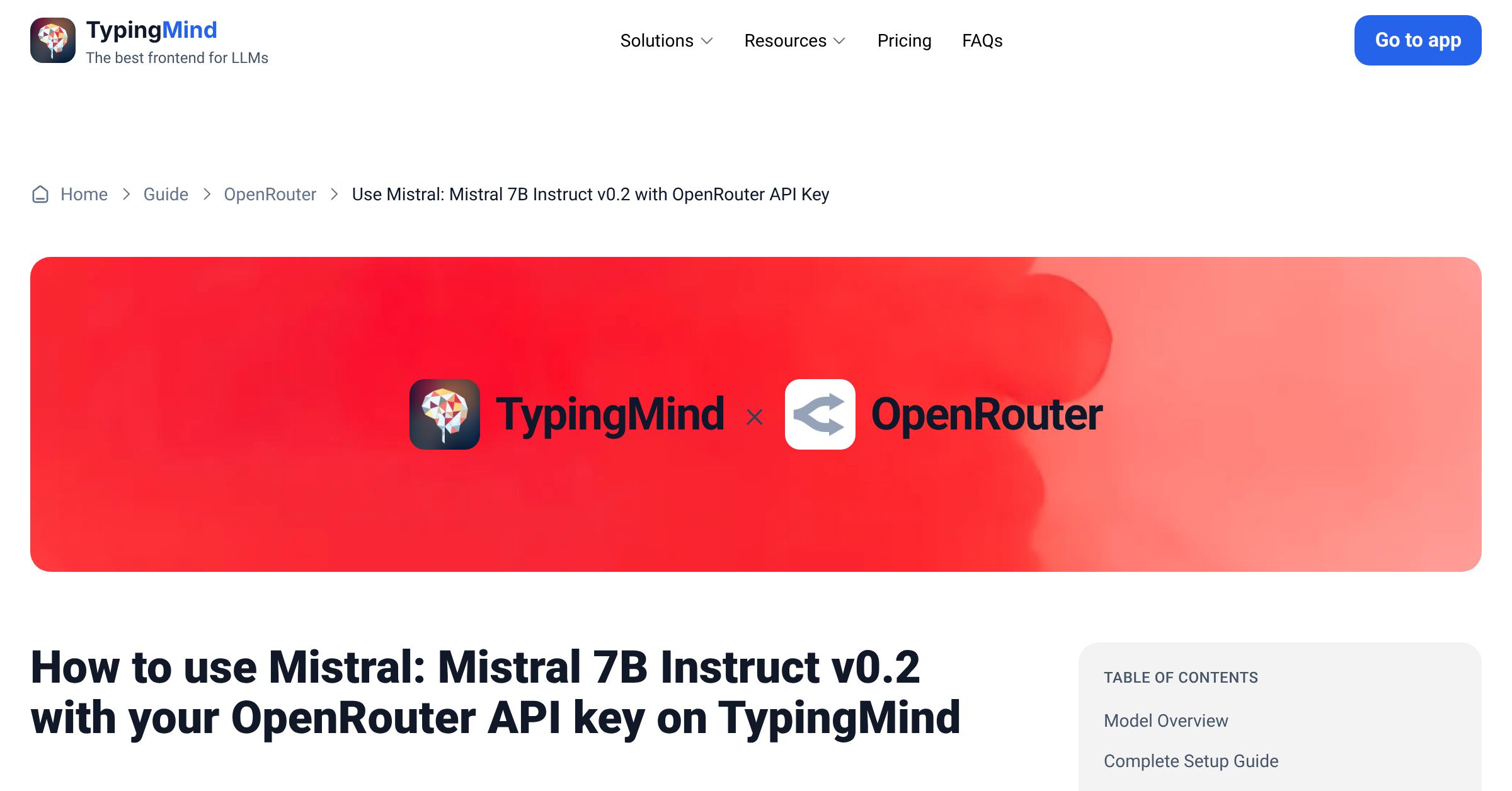 Access and Use Mistral: Mistral 7B Instruct v0.2 via OpenRouter using ...