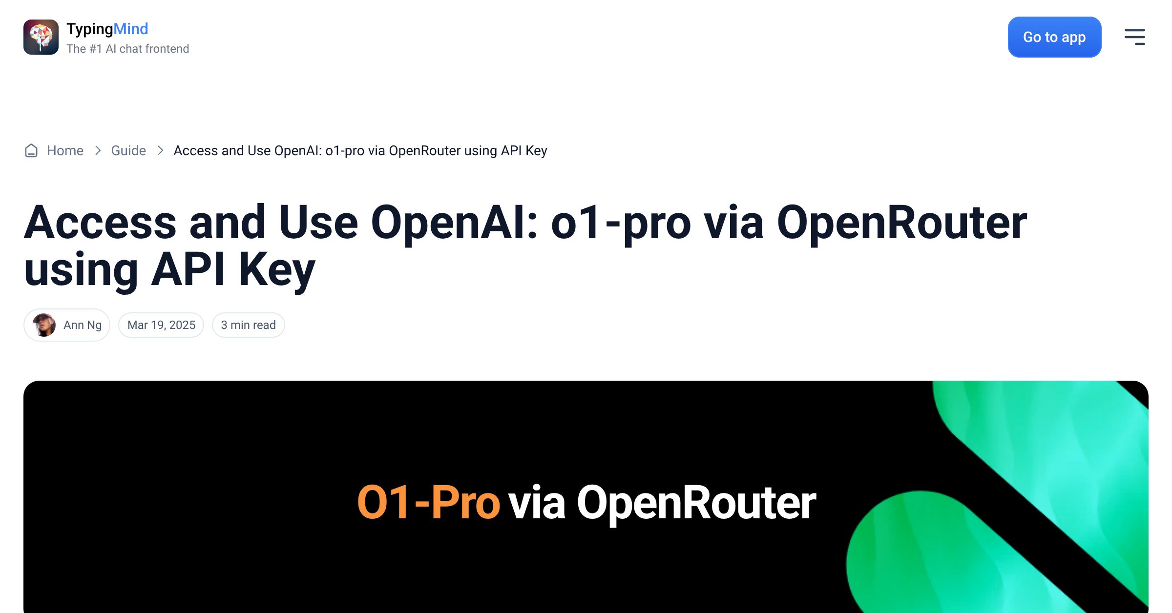 Cover image for Access OpenAI: o1-pro via OpenRouter