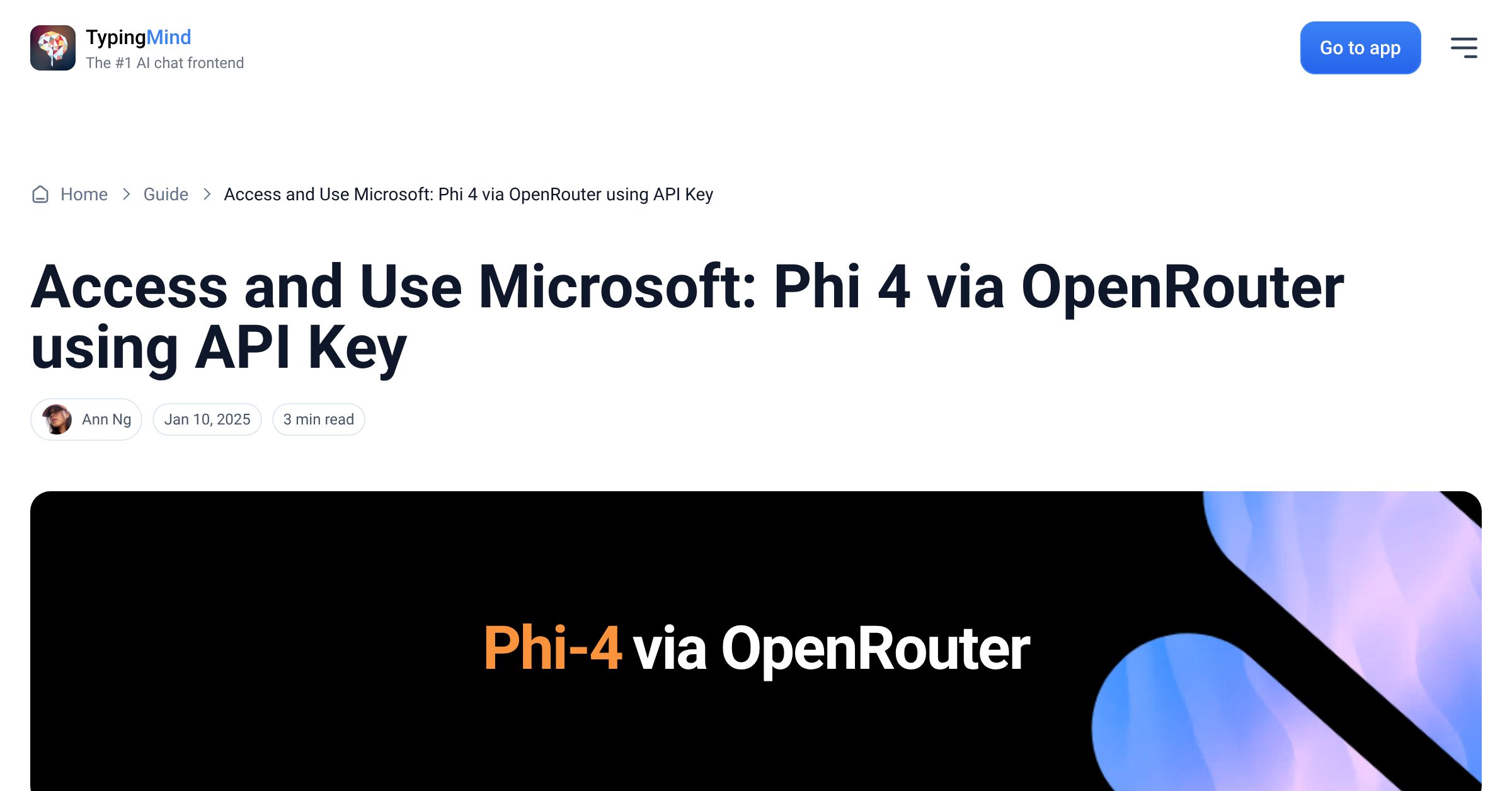 Cover image for Access Microsoft: Phi 4 via OpenRouter