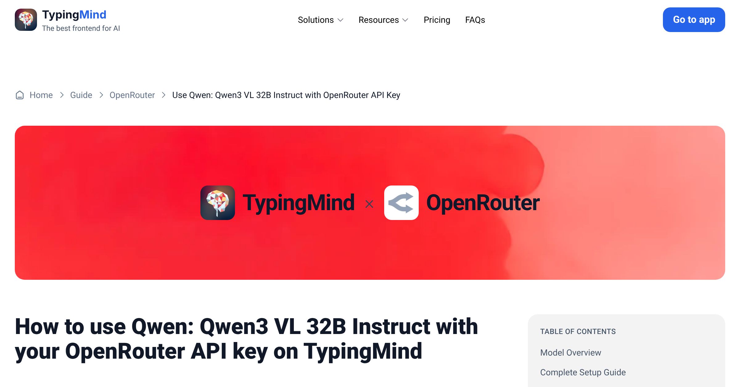 Access and Use Qwen: Qwen3 VL 32B Instruct via OpenRouter using API Key ...