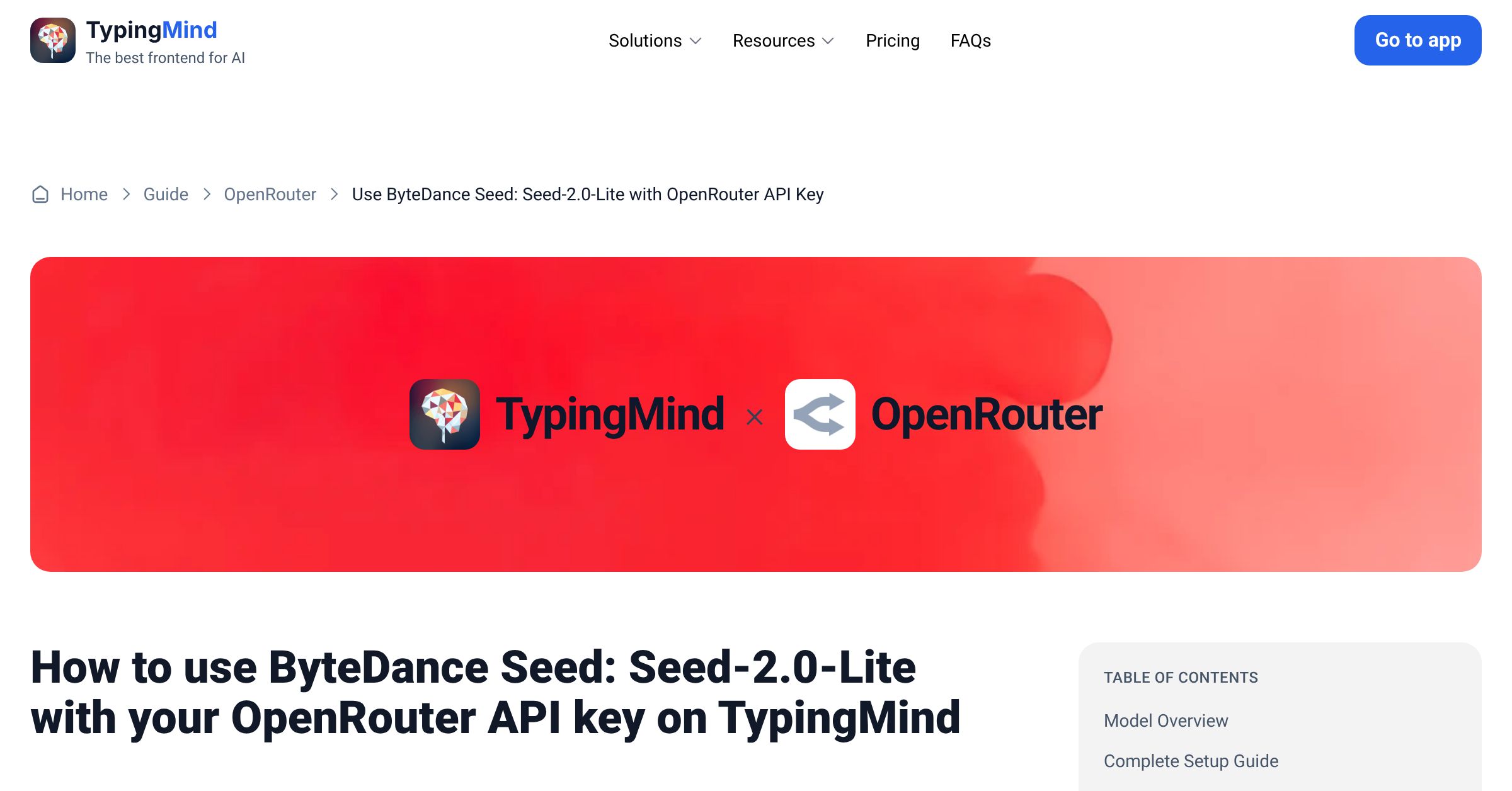 Access and Use ByteDance Seed: Seed-2.0-Lite via OpenRouter using API ...