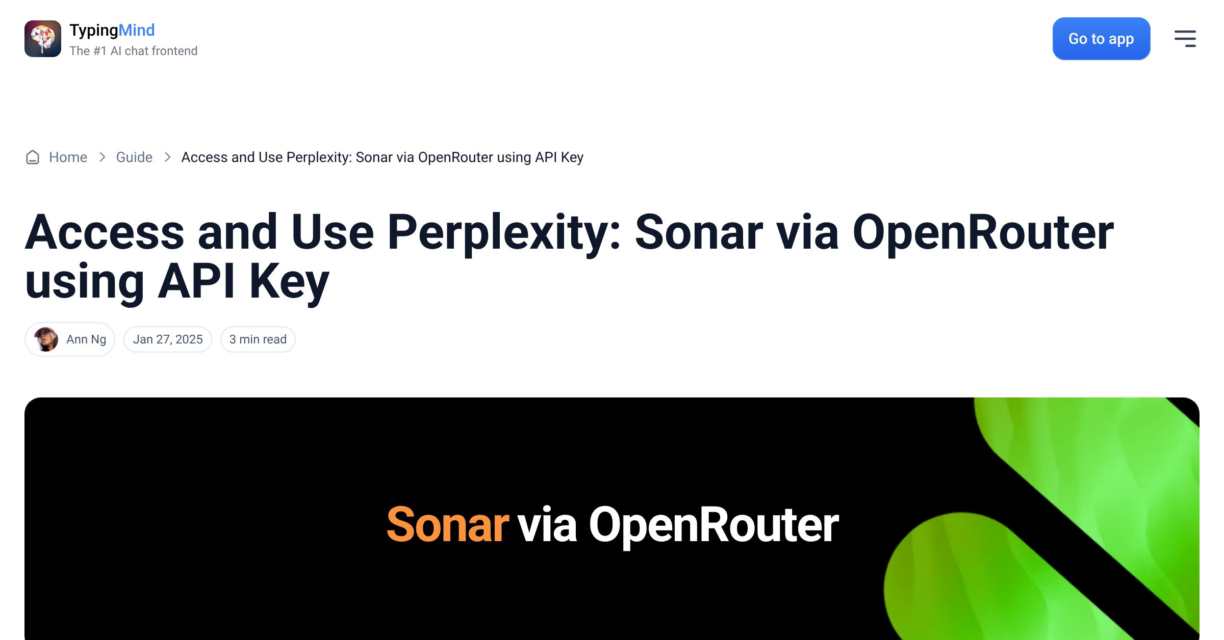 Cover image for Access Perplexity: Sonar via OpenRouter