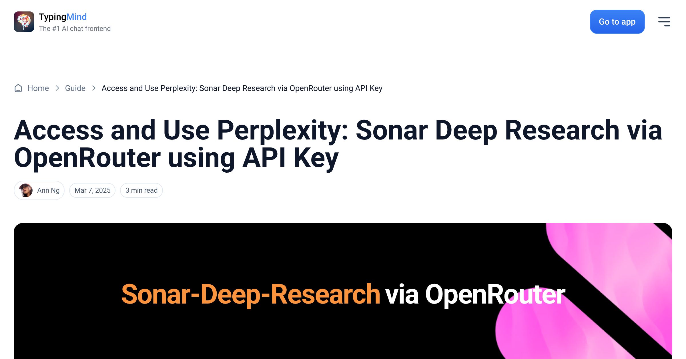 Cover image for Access Perplexity: Sonar Deep Research via OpenRouter