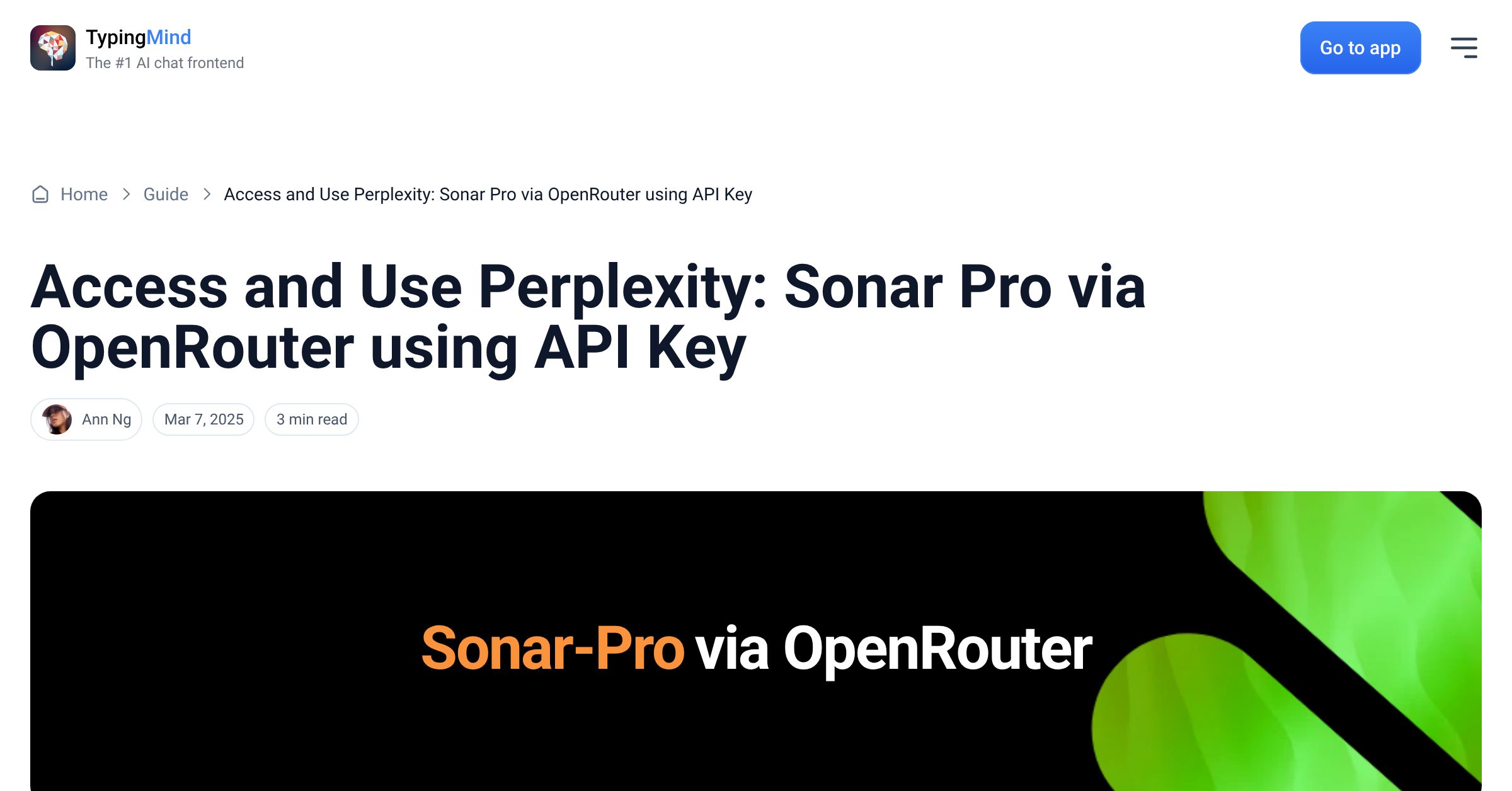 Cover image for Access Perplexity: Sonar Pro via OpenRouter