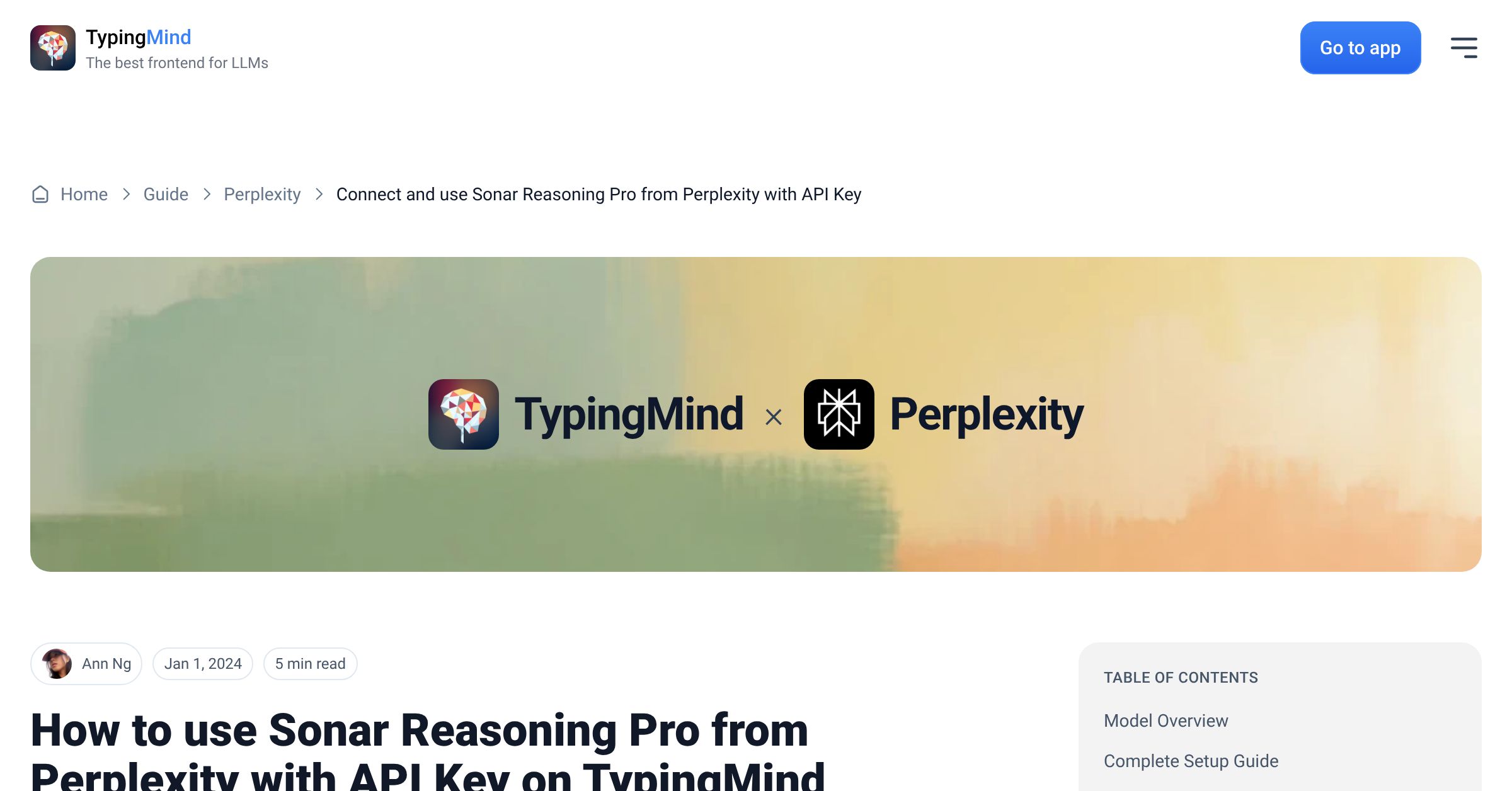 Connect and use Sonar Reasoning Pro from Perplexity with API Key ...