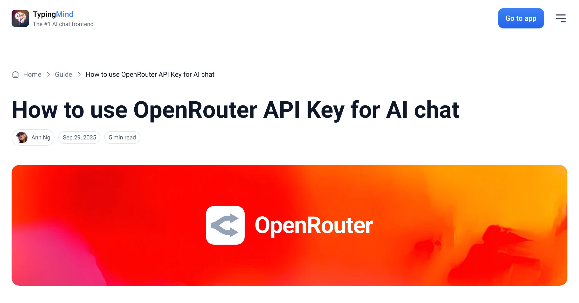 Cover image for Use OpenRouter API Key for AI chat