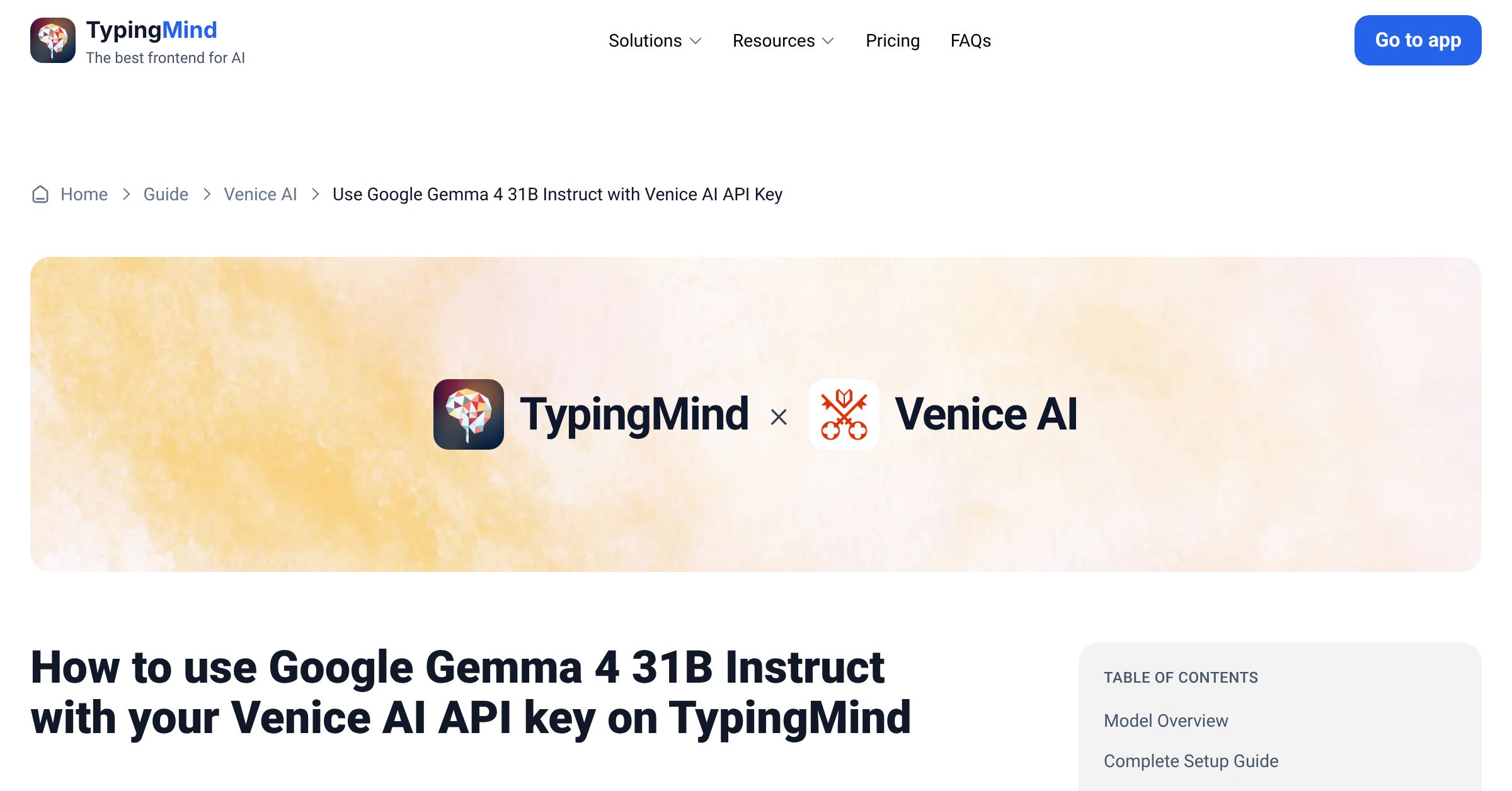 Connect and use Google Gemma 4 31B Instruct from Venice AI with API Key ...