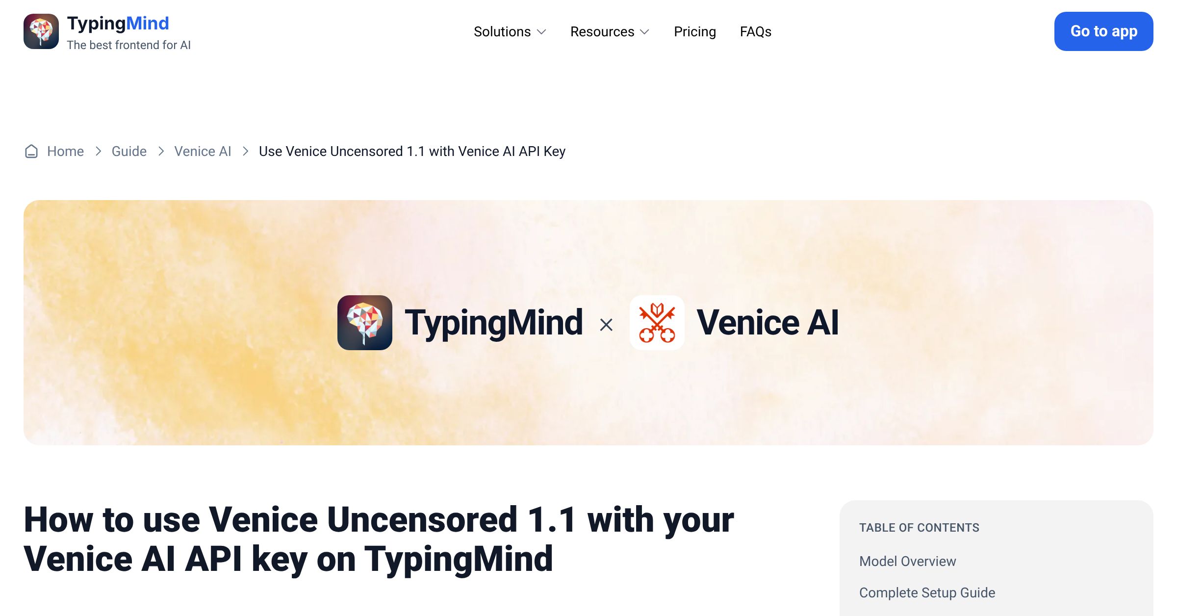 Connect and use Venice Uncensored 1.1 from Venice AI with API Key ...