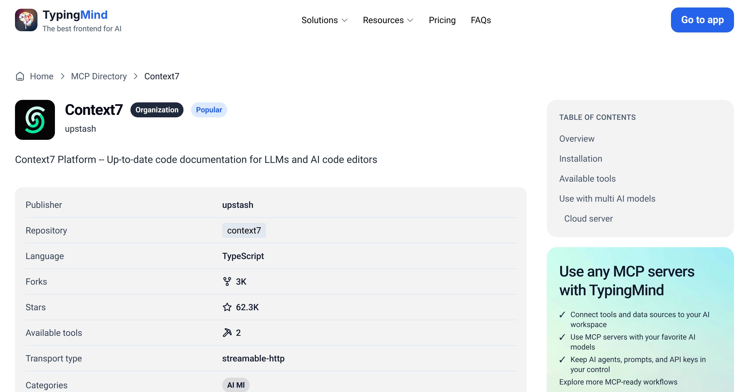 Context7 MCP Server: Tools & Setup Guide | TypingMind