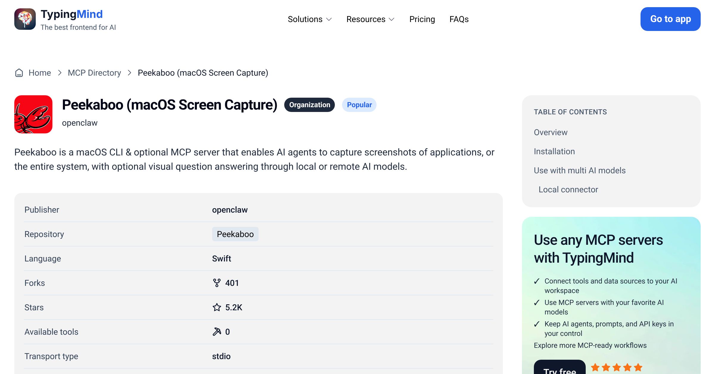 Peekaboo (macOS Screen Capture) MCP Server: Tools & Setup Guide ...