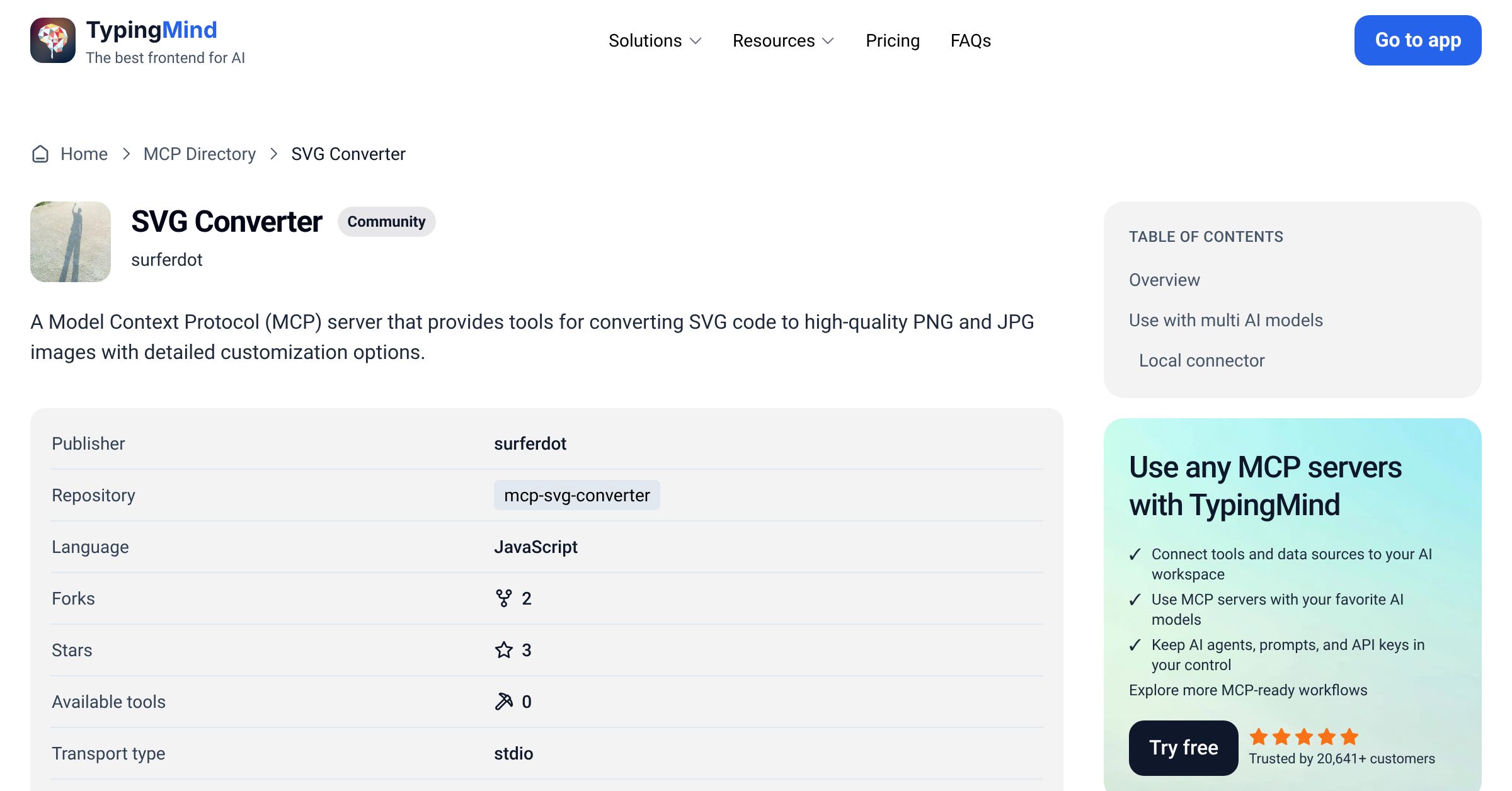 SVG Converter MCP Server: Tools & Setup Guide | TypingMind
