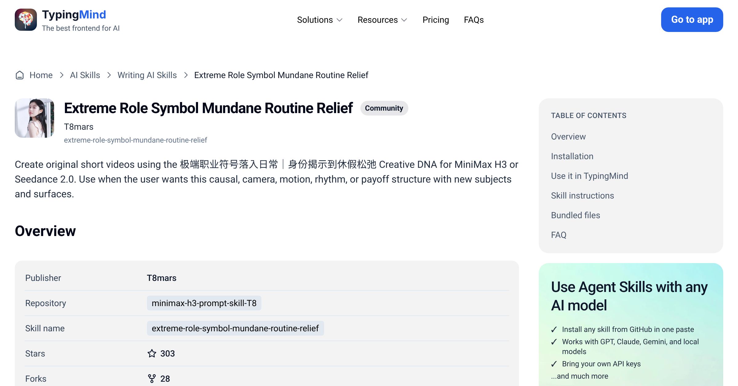 Extreme Role Symbol Mundane Routine Relief by T8mars — AI Skill for Any ...