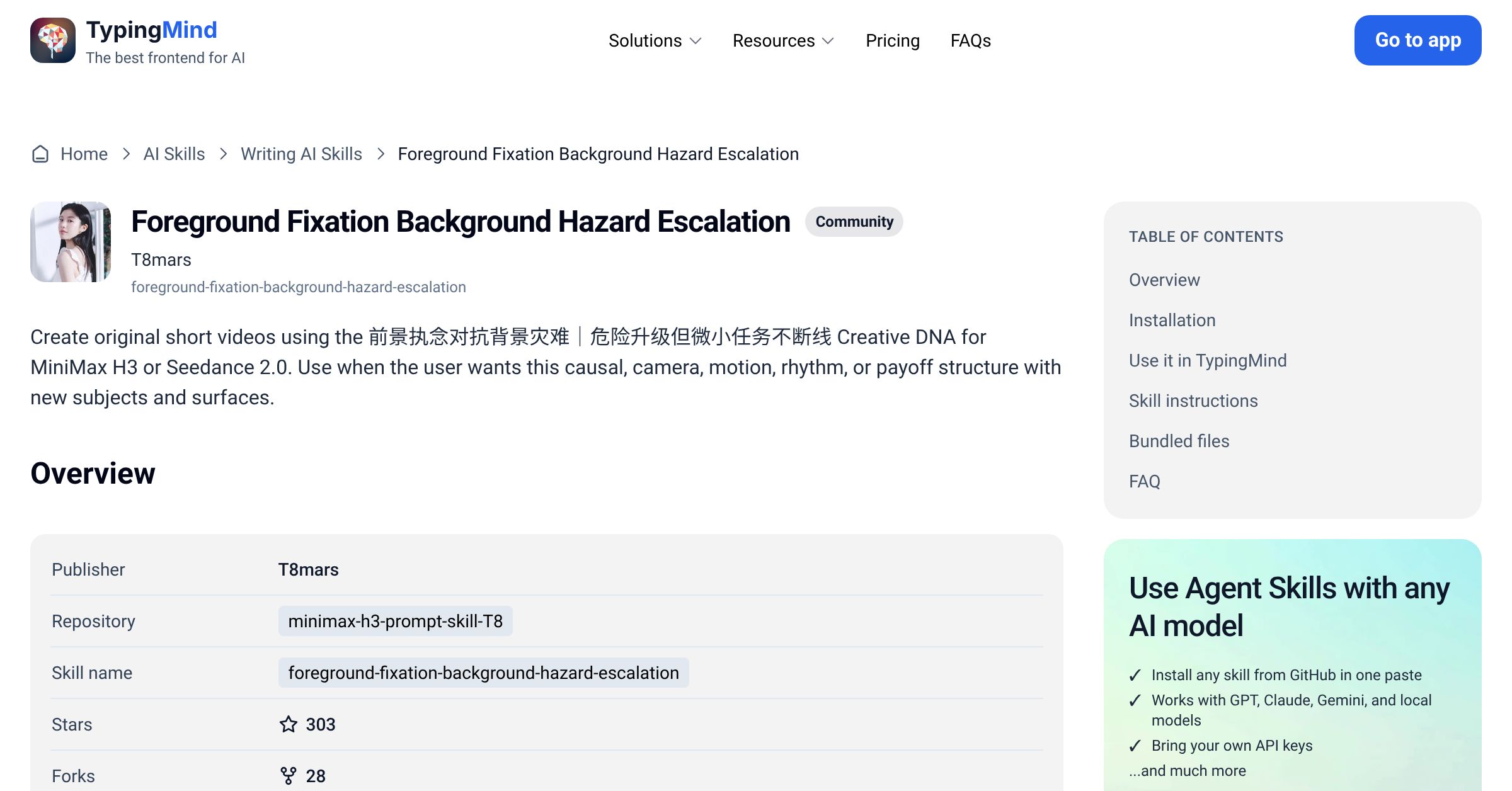 Foreground Fixation Background Hazard Escalation by T8mars — AI Skill ...